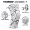 Adjustable Sports Knee Support – Compression Sleeve with Secure Dial Fit for Running, Gym & Active Training